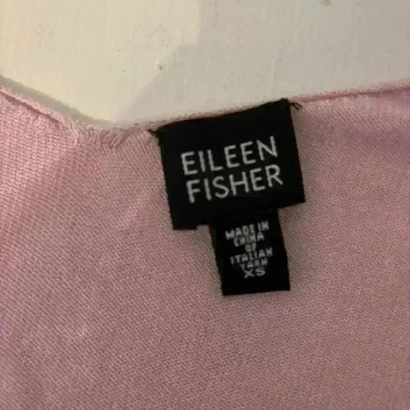 Eileen Fisher Italian Yarn Viscose Cotton
Elbow Length Light Pink Top size XS - Picture 5 of 6
